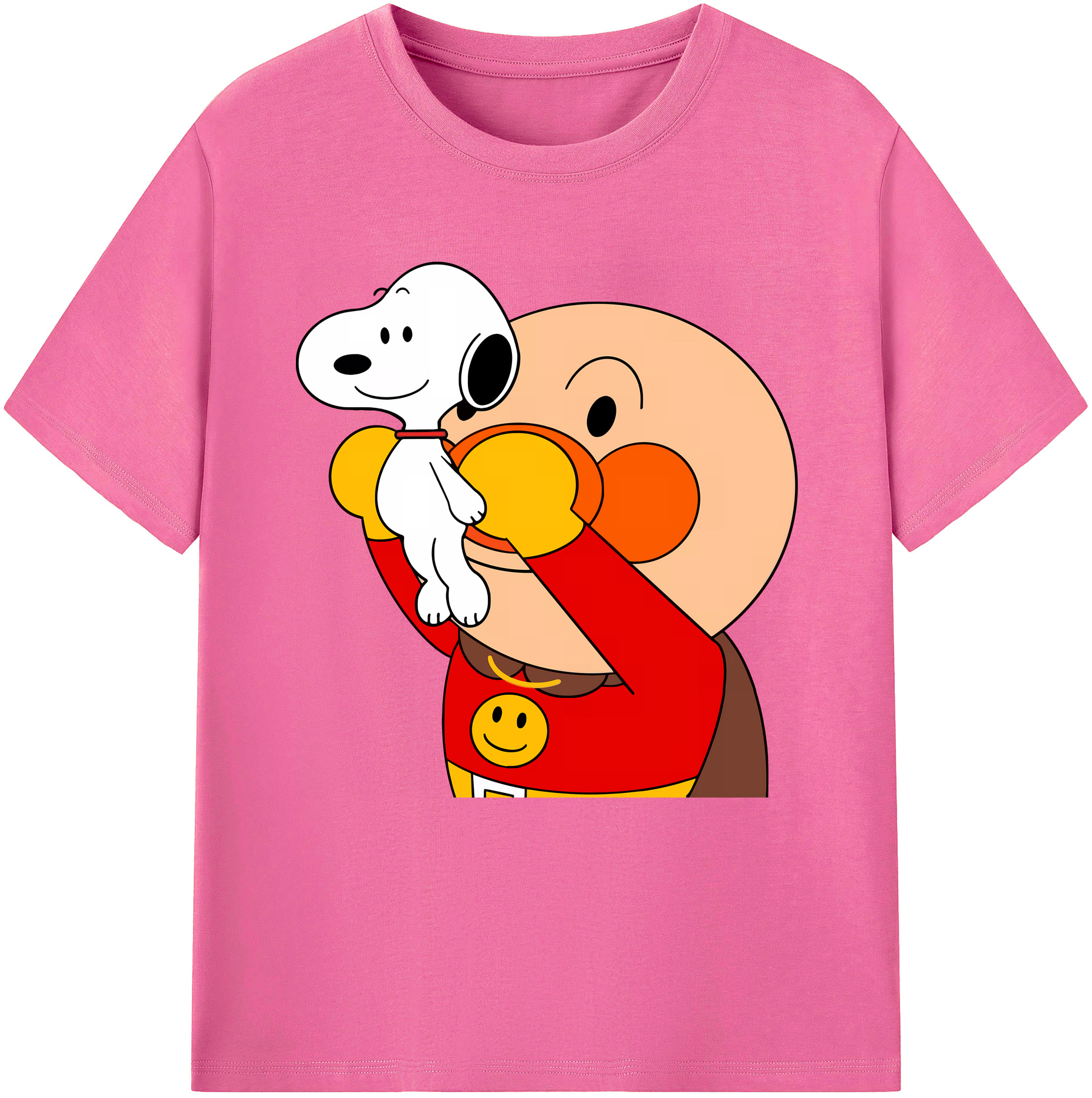 （画像用） アンパンマン Anpanman レディースカジュアルプリントTシャツ（綿100％）